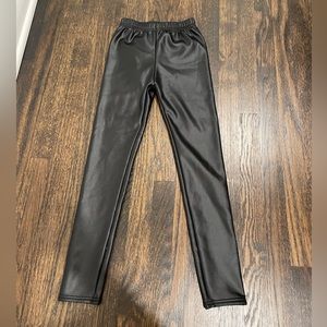 Fleece lined Like-leather Leggings (NWOT)
